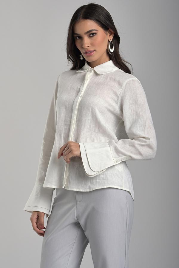 CAMISA MANGA CON VUELOS