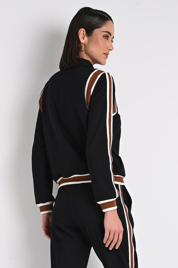 JAQUETA BOMBER COM RIBANA