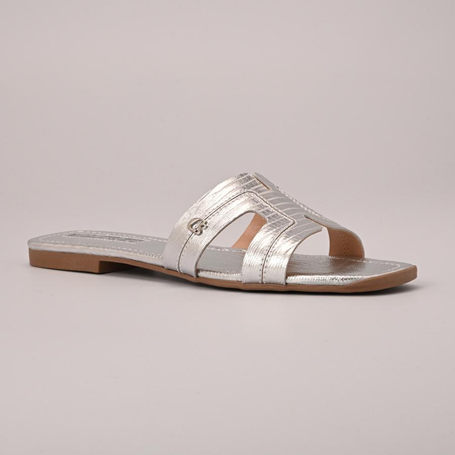 SANDALIA FLAT PLATEADA CS