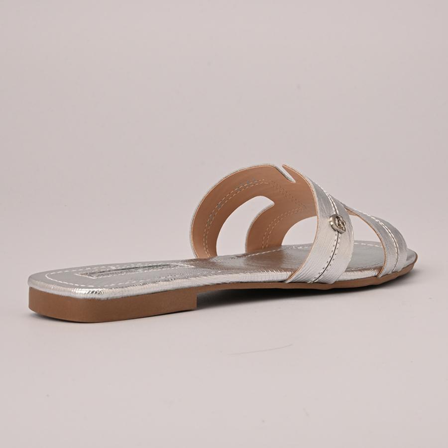 SANDALIA FLAT PLATEADA CS