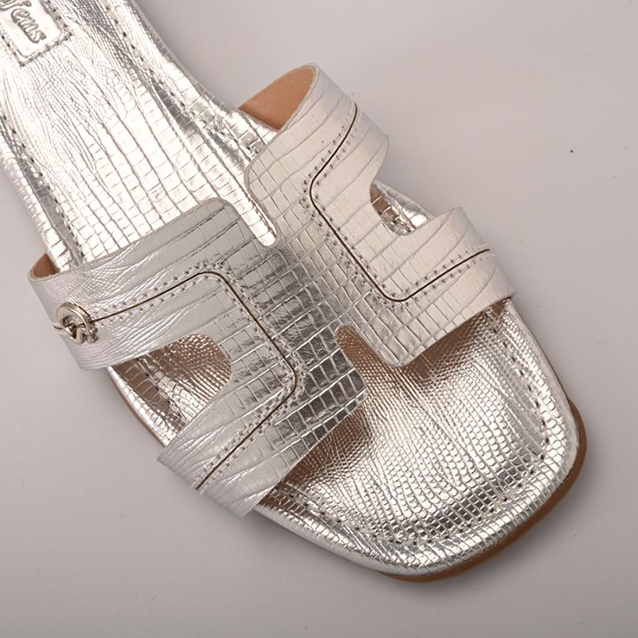 SANDALIA FLAT PLATEADA CS