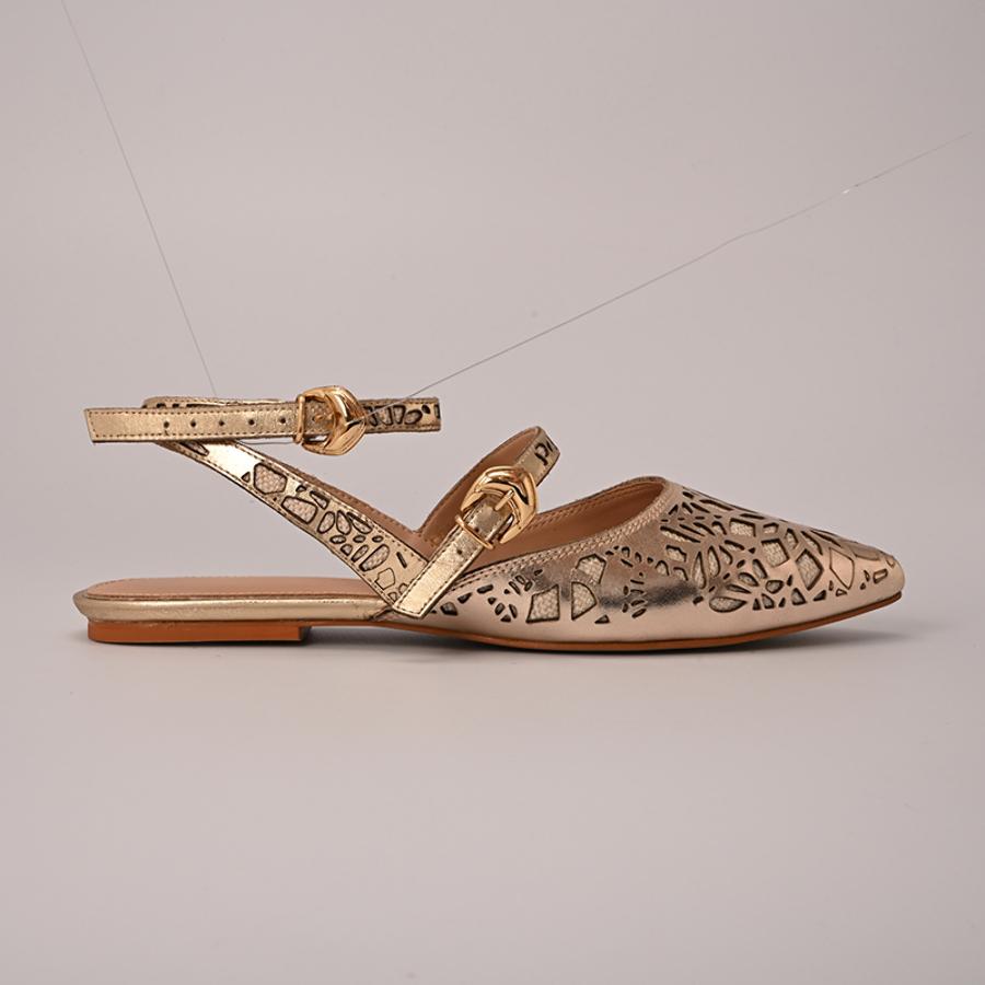 BALLERINA DORADA CON DISEÑO