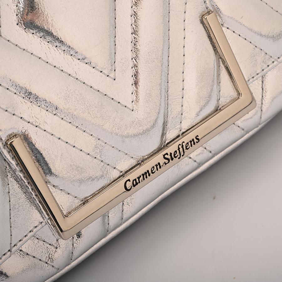 QUILTED BAG PLATEADO
