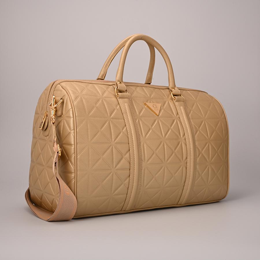 BOLSO DE VIAJE DORADO CLUB