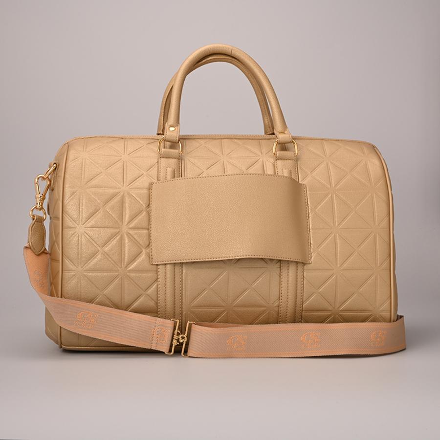 BOLSO DE VIAJE DORADO CLUB