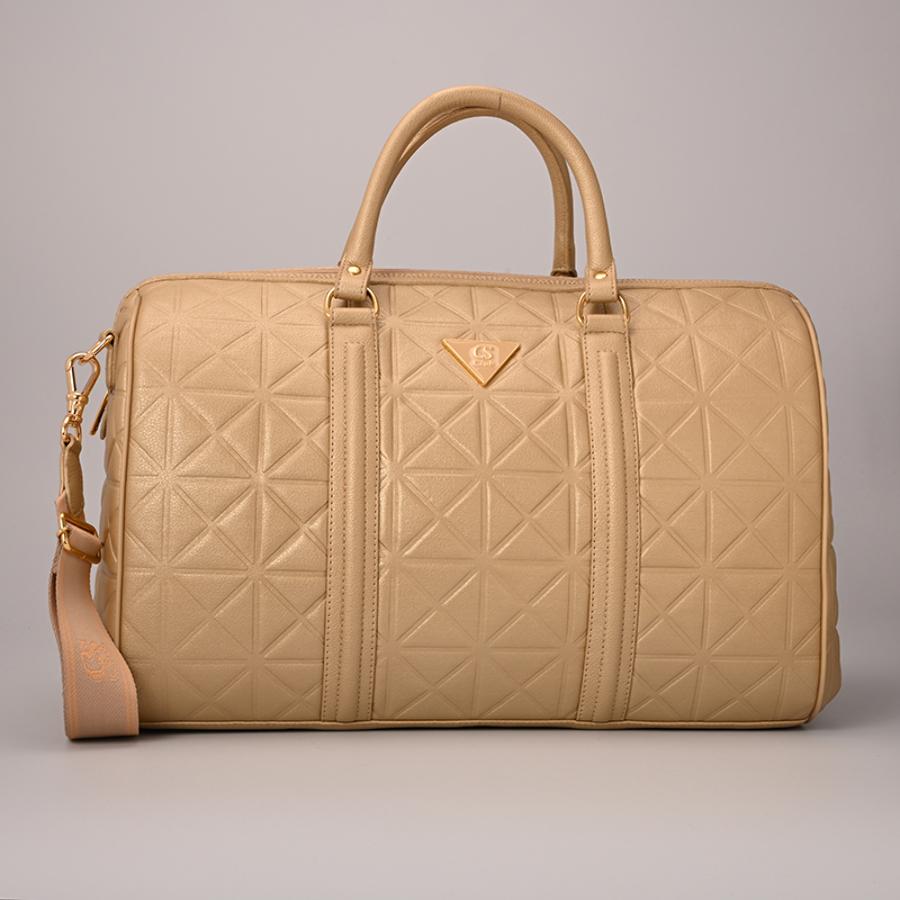 BOLSO DE VIAJE DORADO CLUB