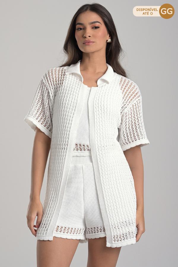 CHALECO PUNTO CROCHET