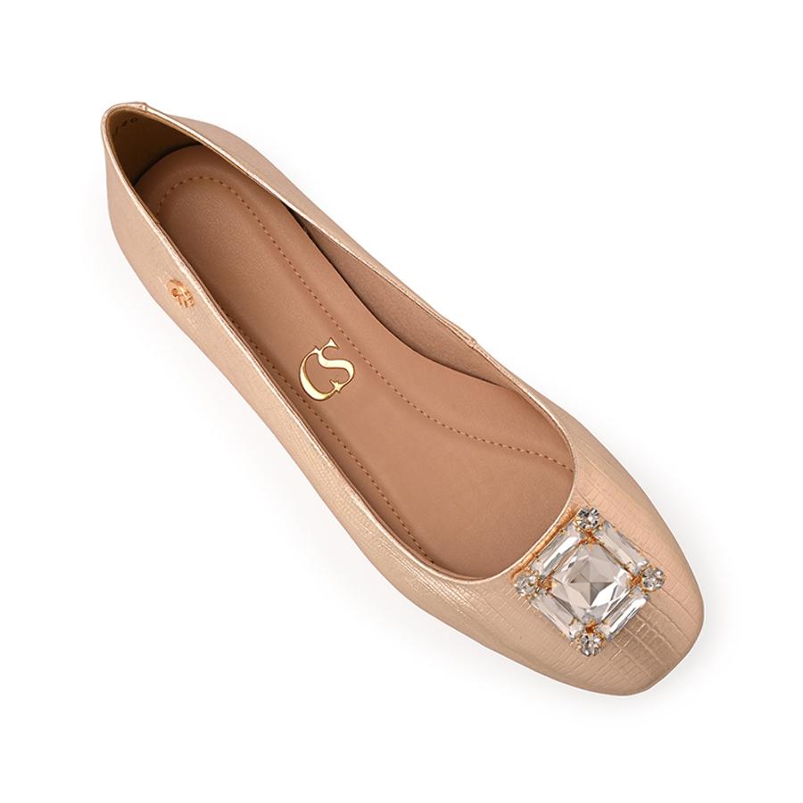 BALLERINA DORADA CON PEDRERIA