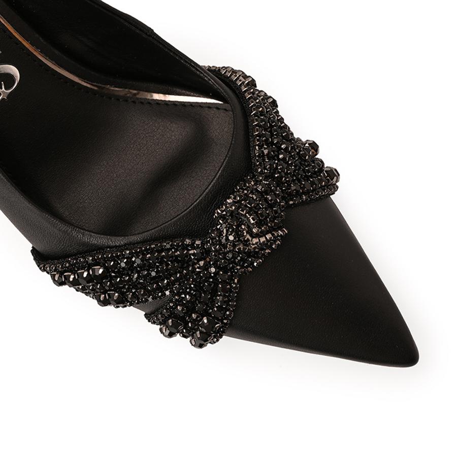 STILETTO EN PUNTA LAZO CON BRILLO