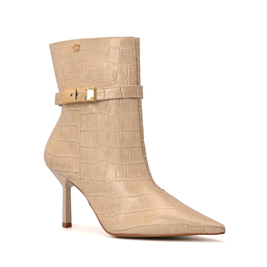 BOTA OFF WHITE TEXTURIZADA CON PULSERA