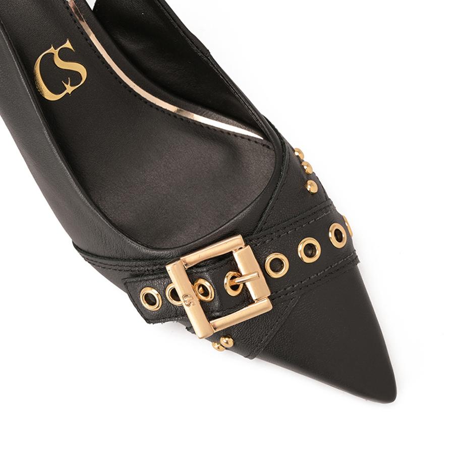 STILETTO EN PUNTA CON ACCESORIO