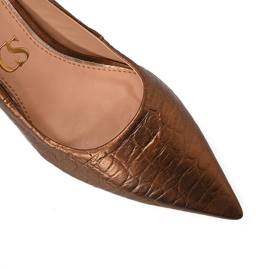 STILETTO EN PUNTA BRONCE CON TEXTURA