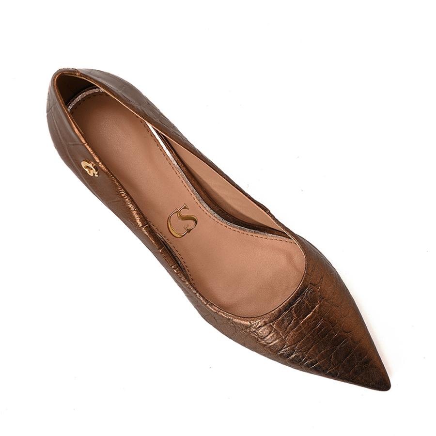 STILETTO EN PUNTA BRONCE CON TEXTURA