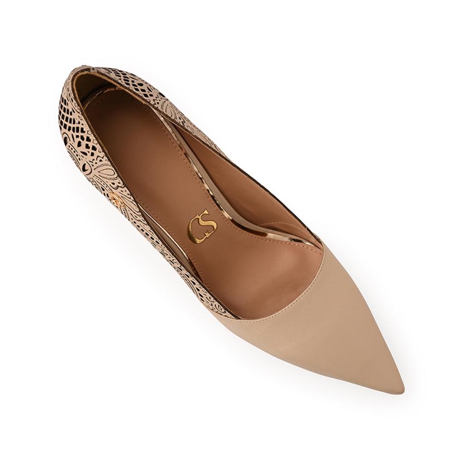 STILETTO OFF WHITE CON DISEÑO