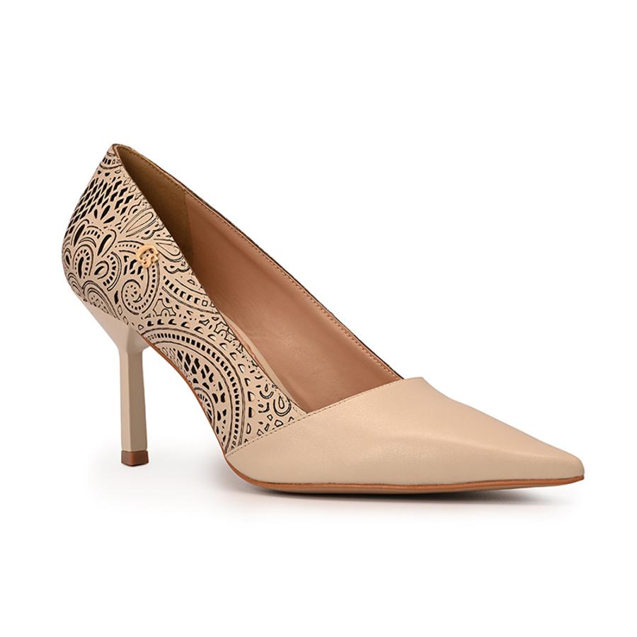 STILETTO OFF WHITE CON DISEÑO