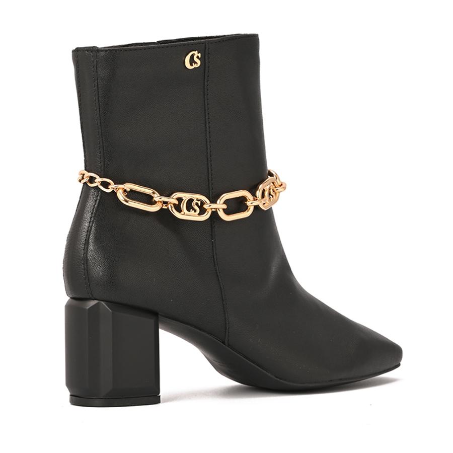 BOTA NEGRA CON PULSERA CS
