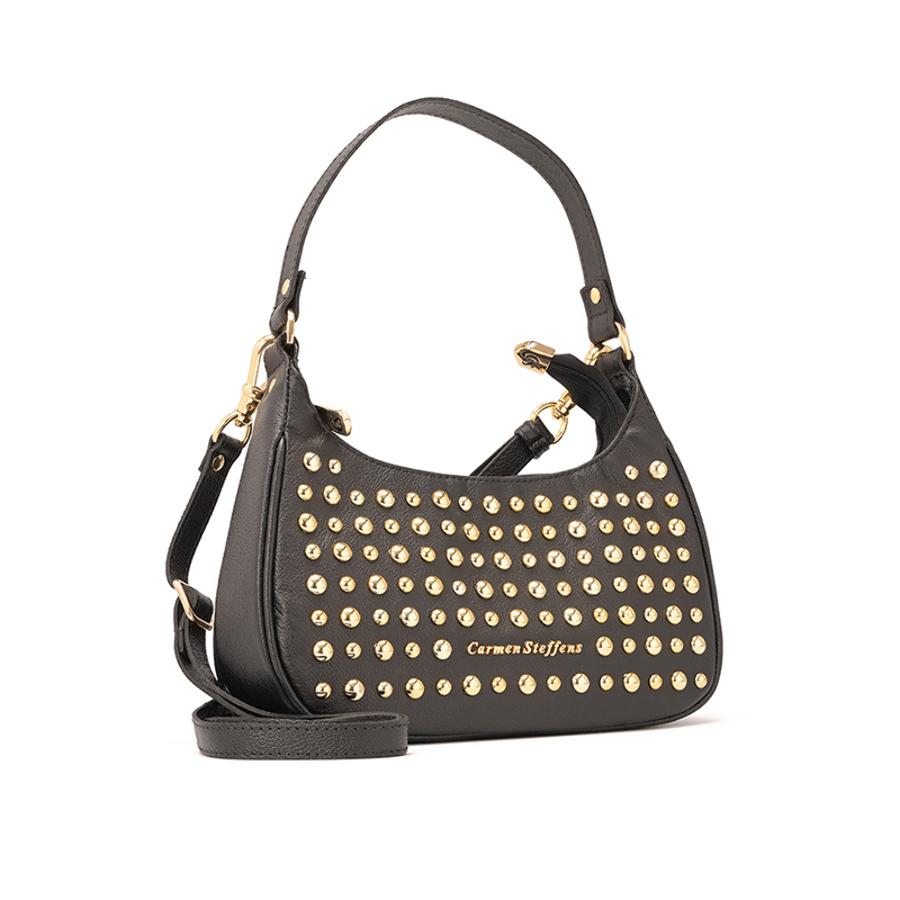 CARTERA CON TACHAS DORADAS CS