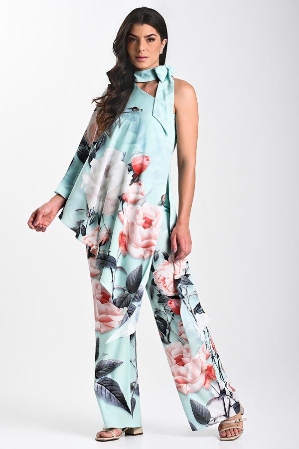 BLUSA ESTAMPADA UN SOLO HOMBRO