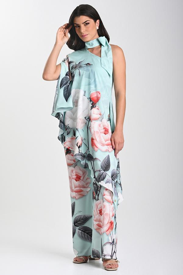 BLUSA ESTAMPADA UN SOLO HOMBRO