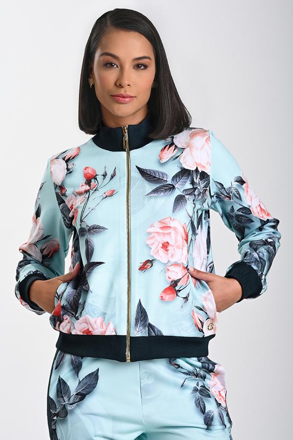 CHAQUETA ESTAMPADA TIPO BOMBER