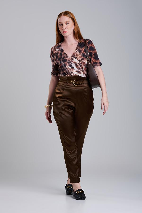 BLUSA ANIMAL PRINT CUELLO V
