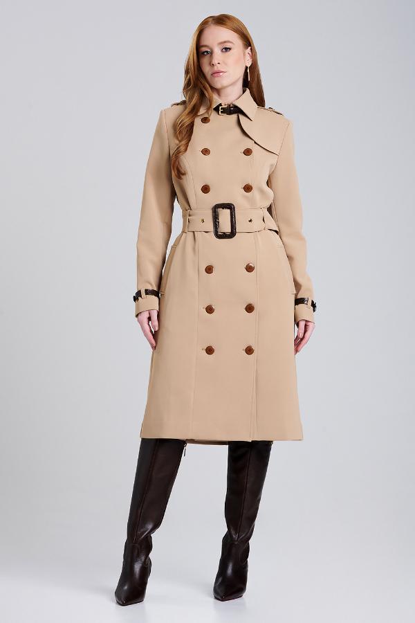 ABRIGO LARGO CON CINTURON