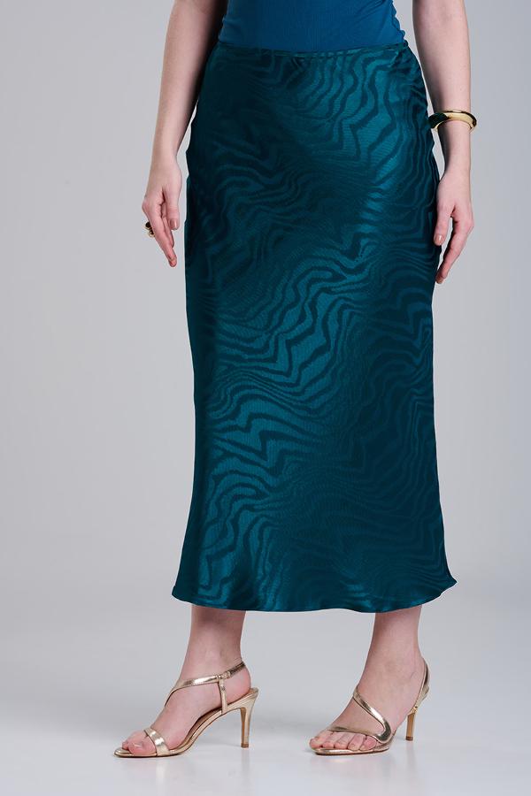 FALDA ESMERALDA SATINADA