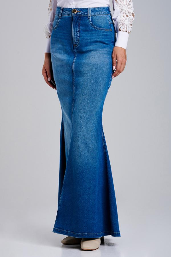 FALDA DE JEANS CON ABERTURA