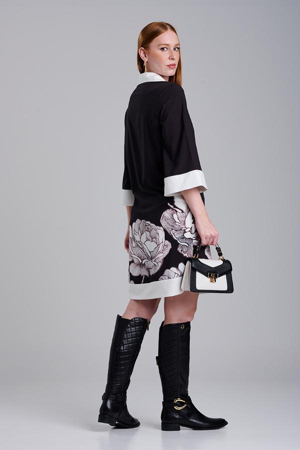 VESTIDO CON ESTAMPADO FLOR