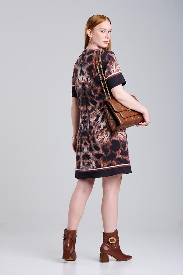 VESTIDO ANIMAL PRINT CUELLO V