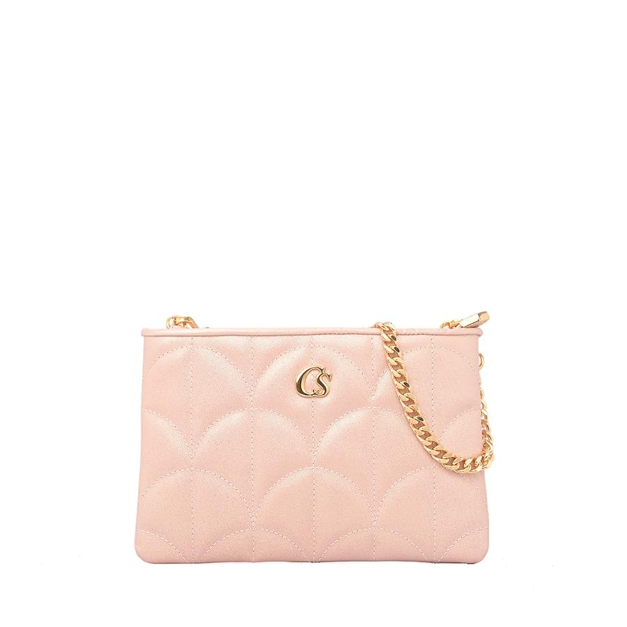 CARTERA ROSA CON CADENA CS