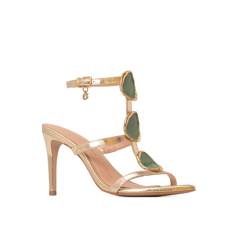 SANDALIA DORADA CON MEDALLAS CS