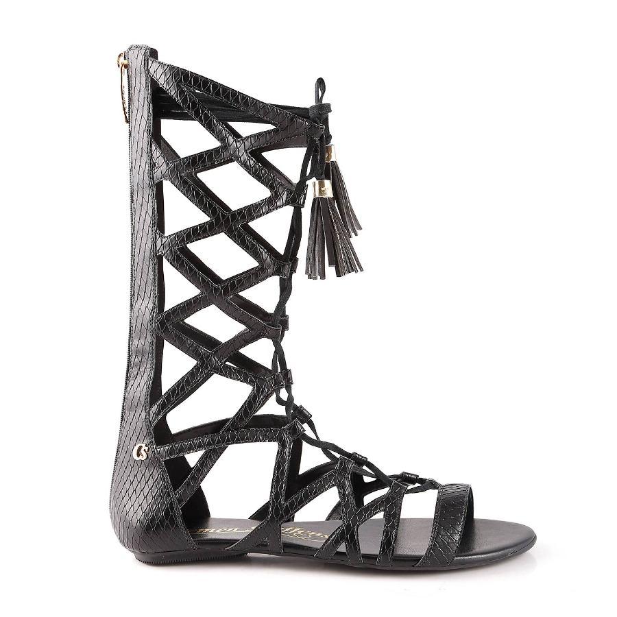 SANDALIA GLADEADOR CON CORDÓN